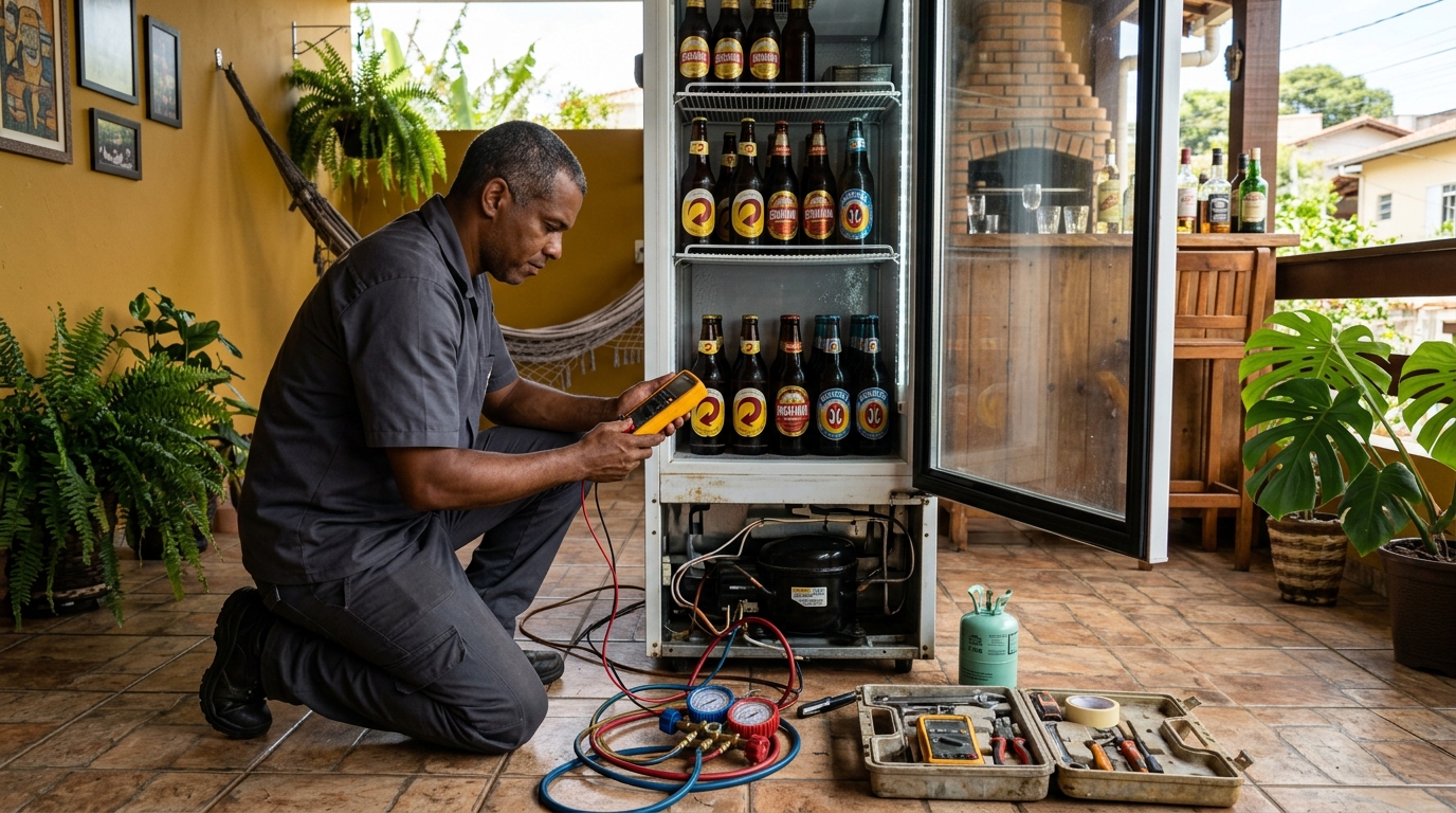 Manutenção da placa eletrônica de cervejeira em Anápolis‑GO